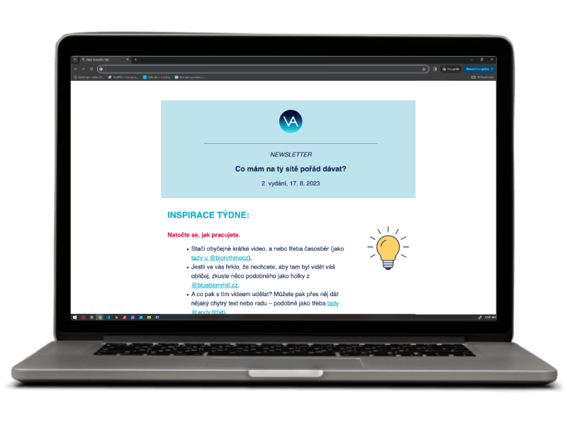 Mockup newsletter